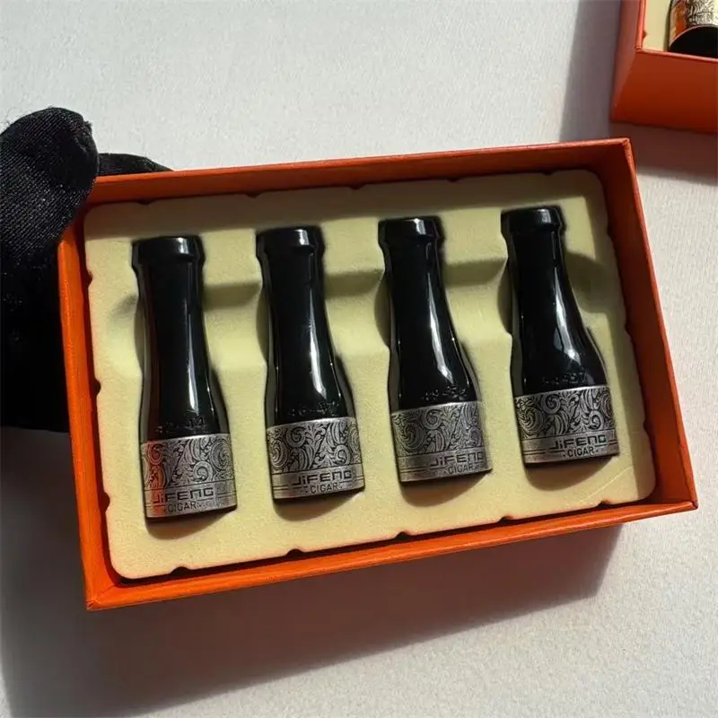 الأحمر JIFENG الموسمية السيجار المعبرة قابلة لإعادة الاستخدام السيجار تلميح السيجار المعبرة تمديد أربع قطع مجموعة من أبواق السيجار