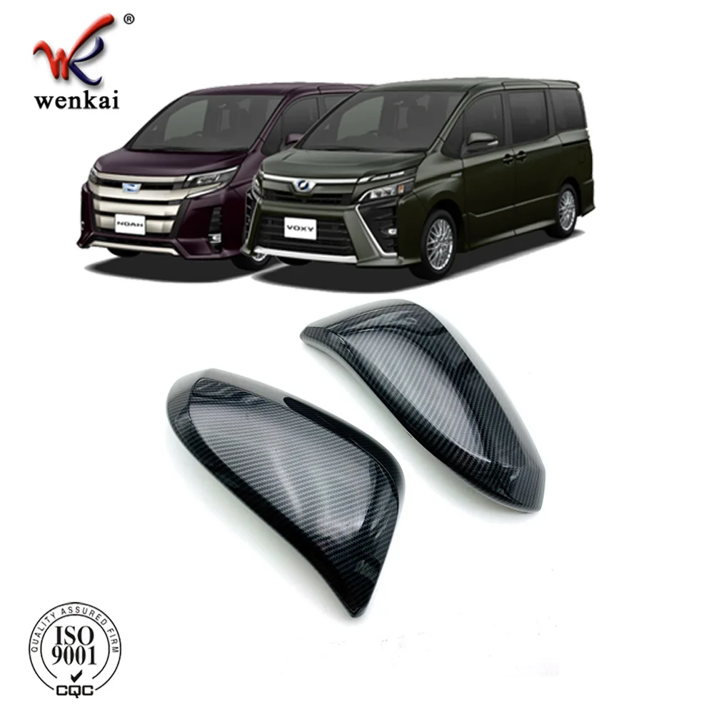 

Car Accessories For Toyota Noah Voxy 80 Rearview Side Mirror Cover Cap Sticker Carbon ABS