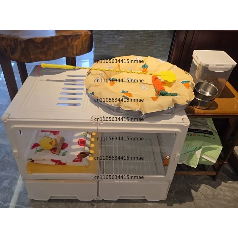 Large Luxury Transparent View Rabbit Cage Family Villa Extra