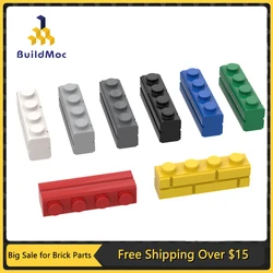 MOC Compatible Assembles Particles 15533 Brick Special 1 x 4 with Masonry Brick Profile Building Block Parts DIY Educational Toy