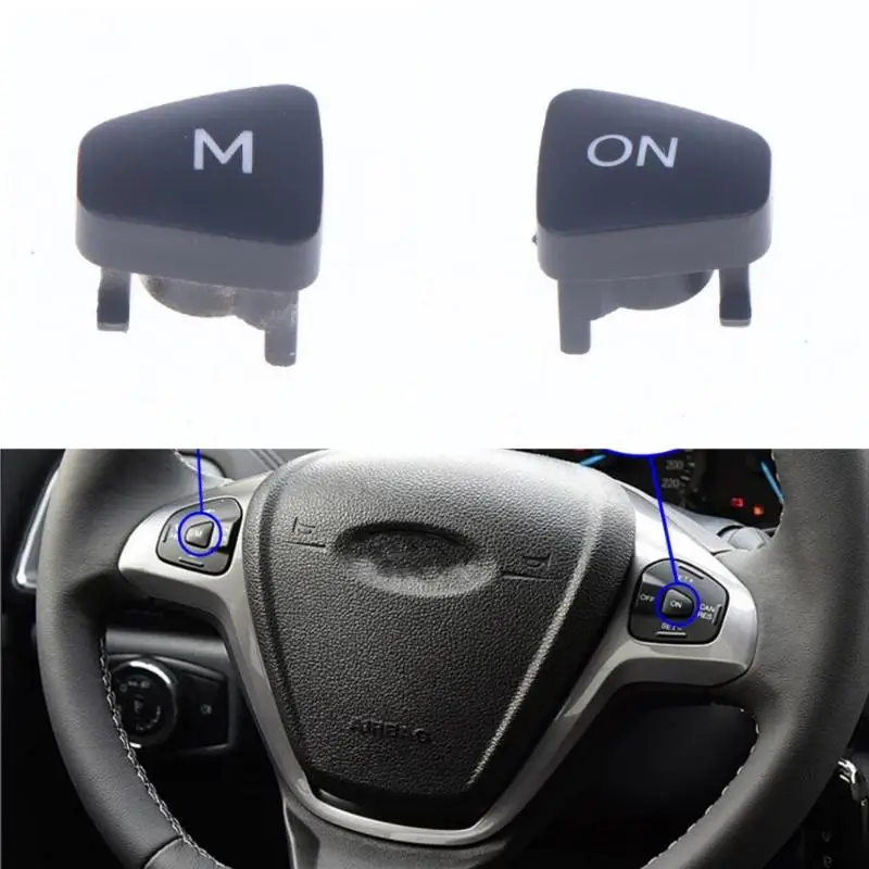 1pcs Cruise Control Switch M ON Button For Escort Fiesta MK7 MK8 ST Ecosport 2013 - 2015 Car Audio Volume Steering Wheel Button