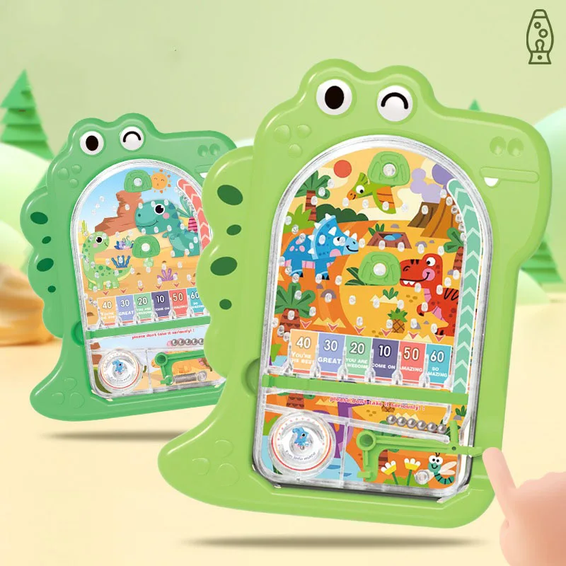 1pcs Children Cute Fun Dinosaur Pinball Machine Toys Parent-child Interaction Mini Catapult Pinball Puzzle Boys Girls Game Toys