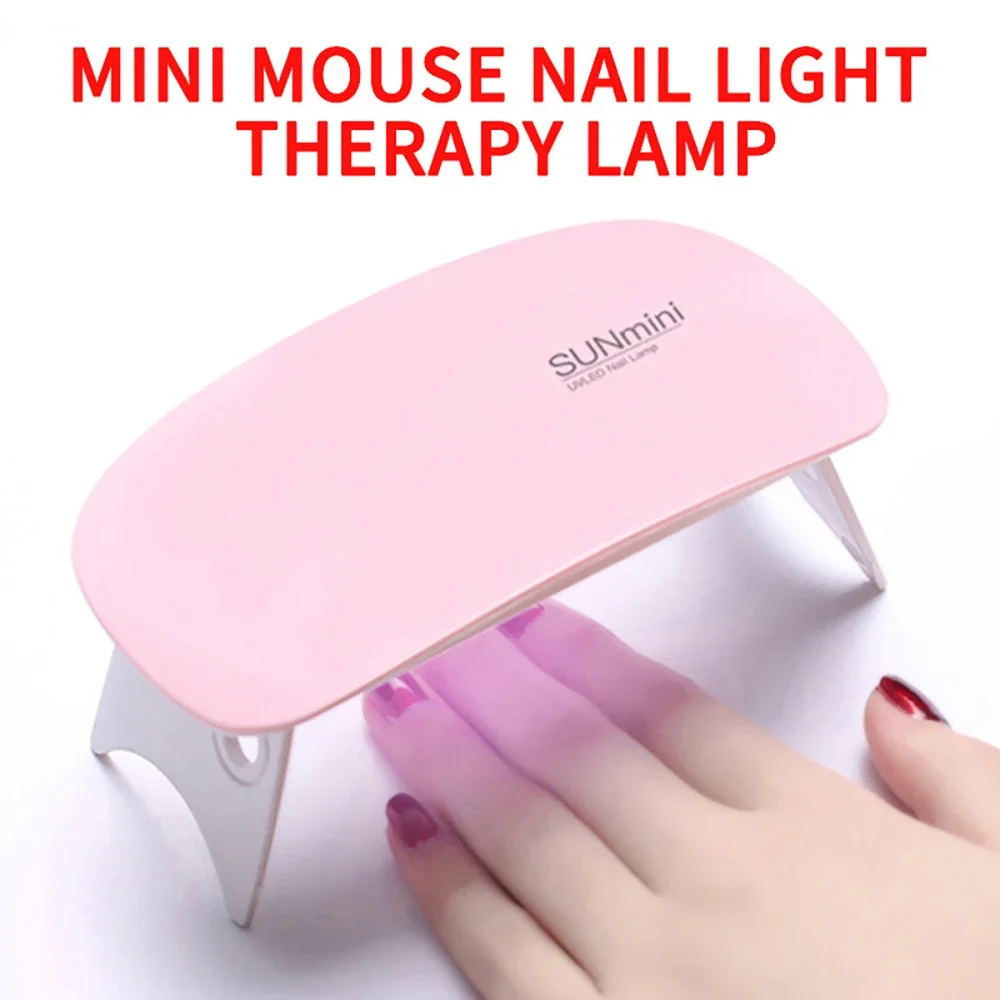 Mini Nail lamp phototherapy Led Lamp mouse type small USB portable nail polish quick-drying Nail Dryers Tools