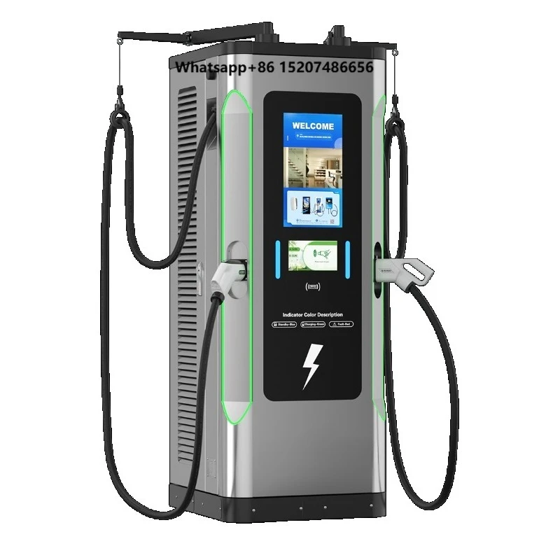 Double GB/T Dc Car Quick Commercial Ev Charging Station 60kW 120kW 160kW Fast Rapid Charger Solutions Supplier