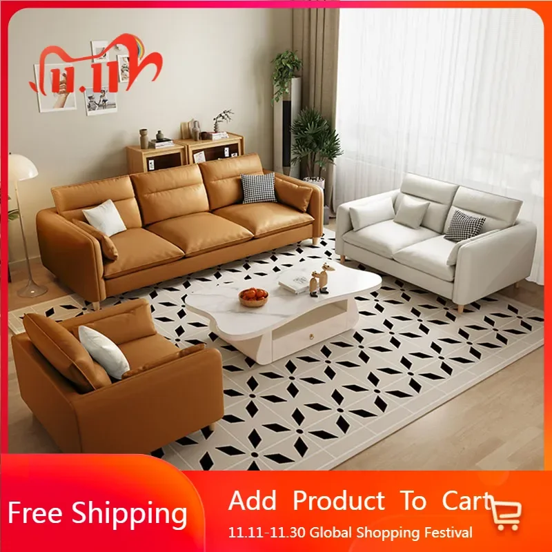 

European Modern Living Room Sofas Sectional Individual Floor Sofa Leather Bedroom Lazy Elegantes Muebles Hogar Home Furniture