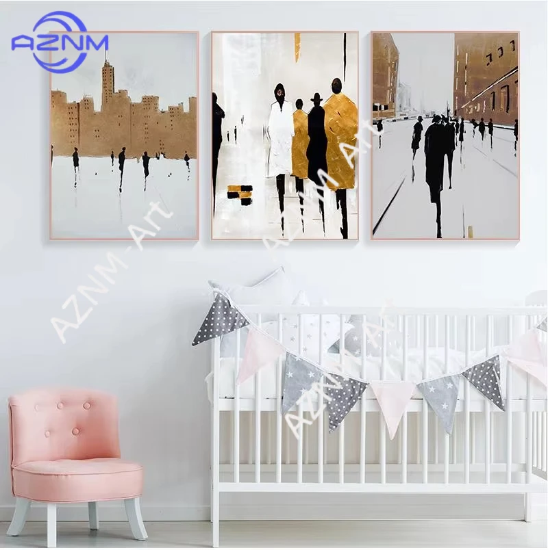 1PC Abstract British s Prints Modern Canvas Art Ins Wall Art Pictures for Living Room Home Decor Nordic Black White Painting