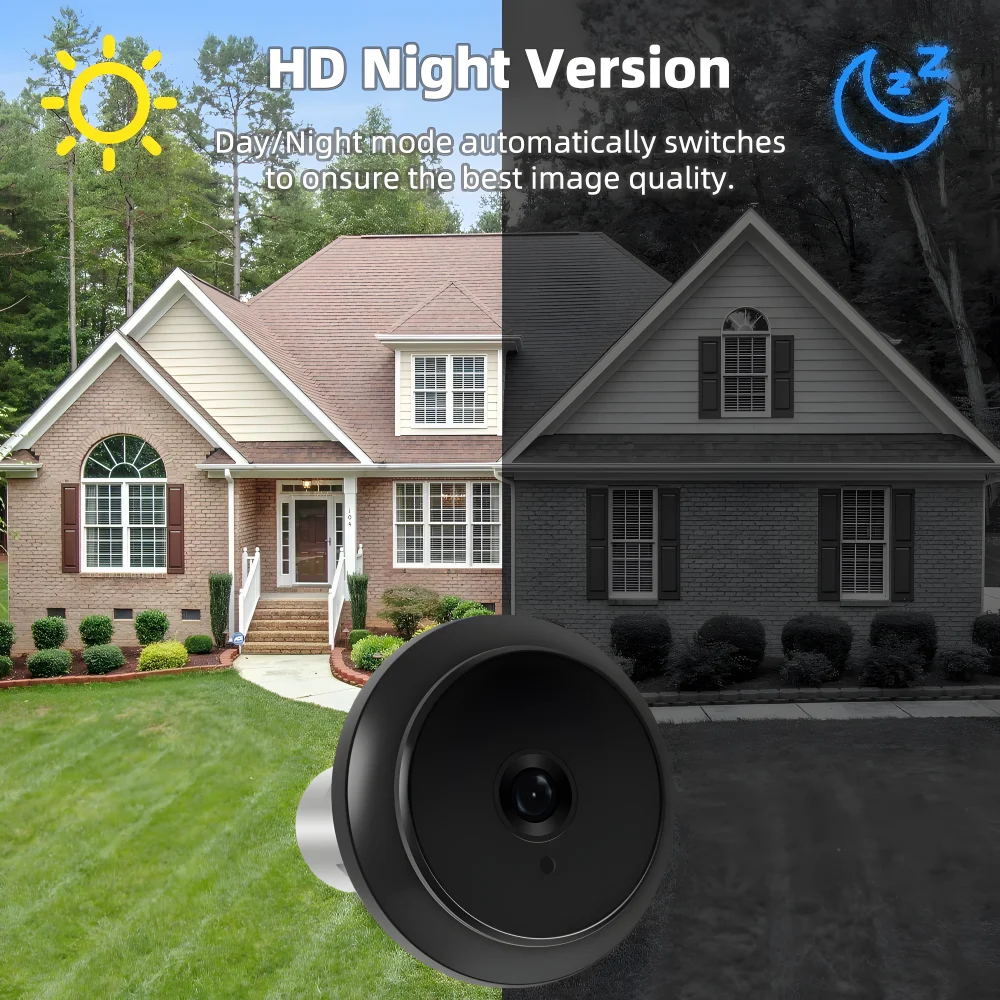 3.97 Inch Smart Video Door Peephole Camera Digital Magic Eye 1080P Rechargerable Video Doorbell Camera Home Security Protection