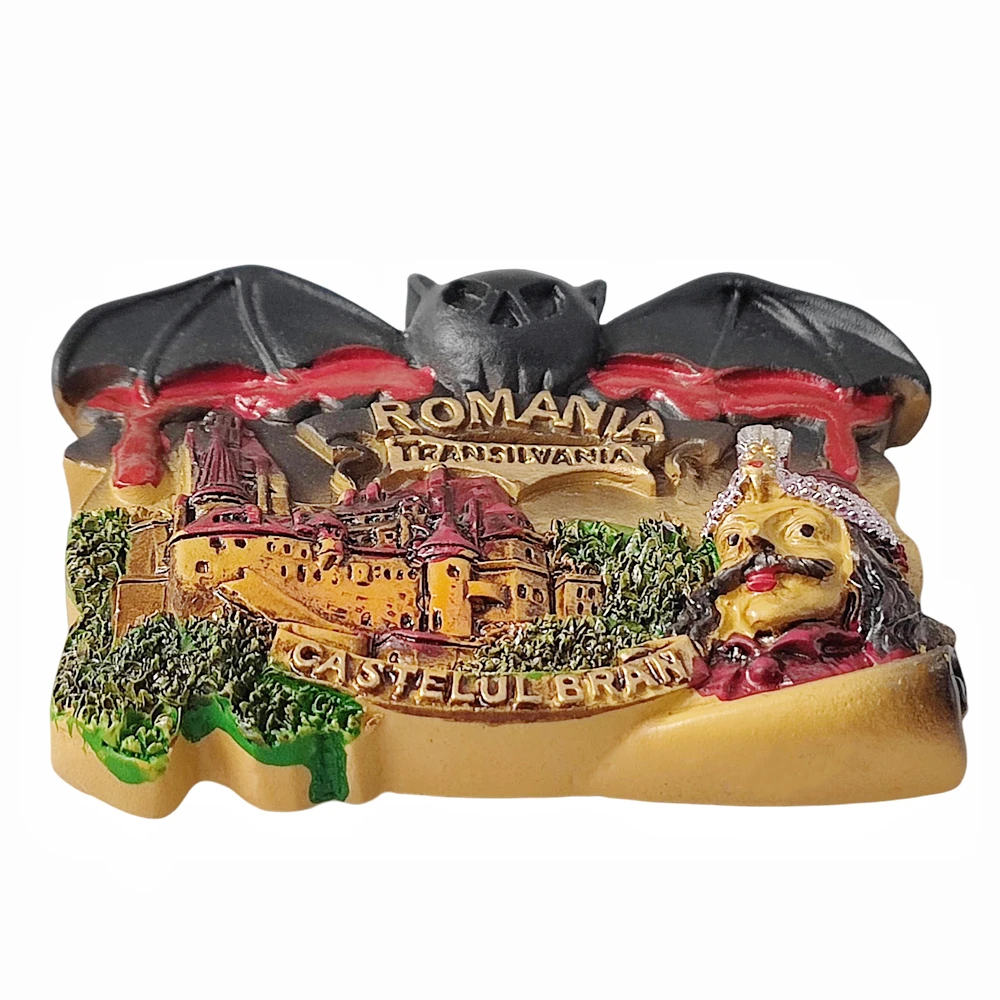 ثلاثية الأبعاد رومانيا مغناطيس الثلاجة هدية تذكارية الراتنج الثلاجة المغناطيسي ملصق جمع ديكور المنزل