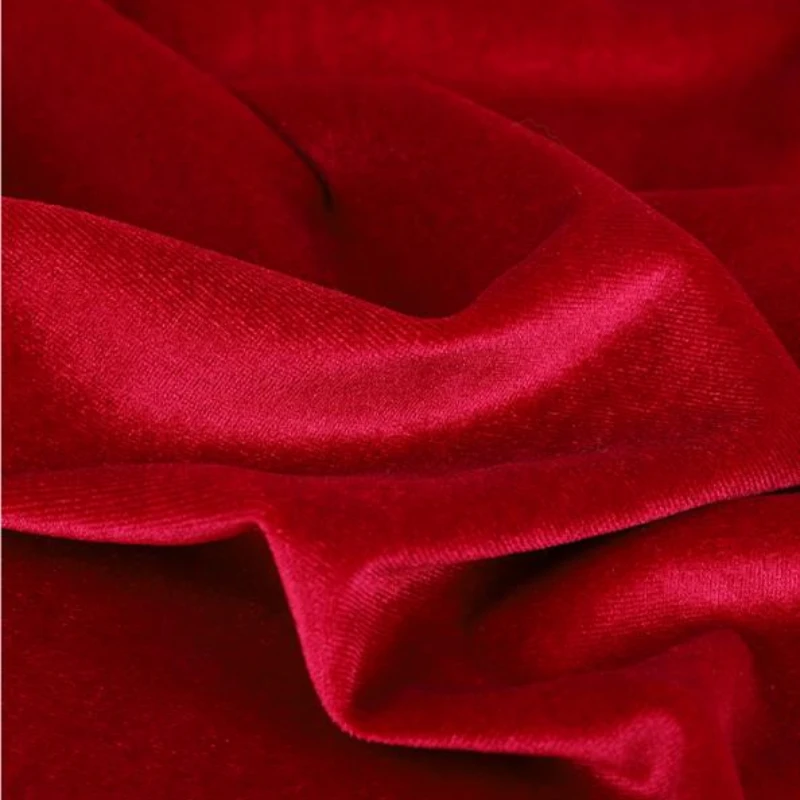 Korean Velvet Thickened Solid Velvet Tablecloth Pillow Gold Velvet Elastic Fabric Cloth for Sewing Meters Diy Material