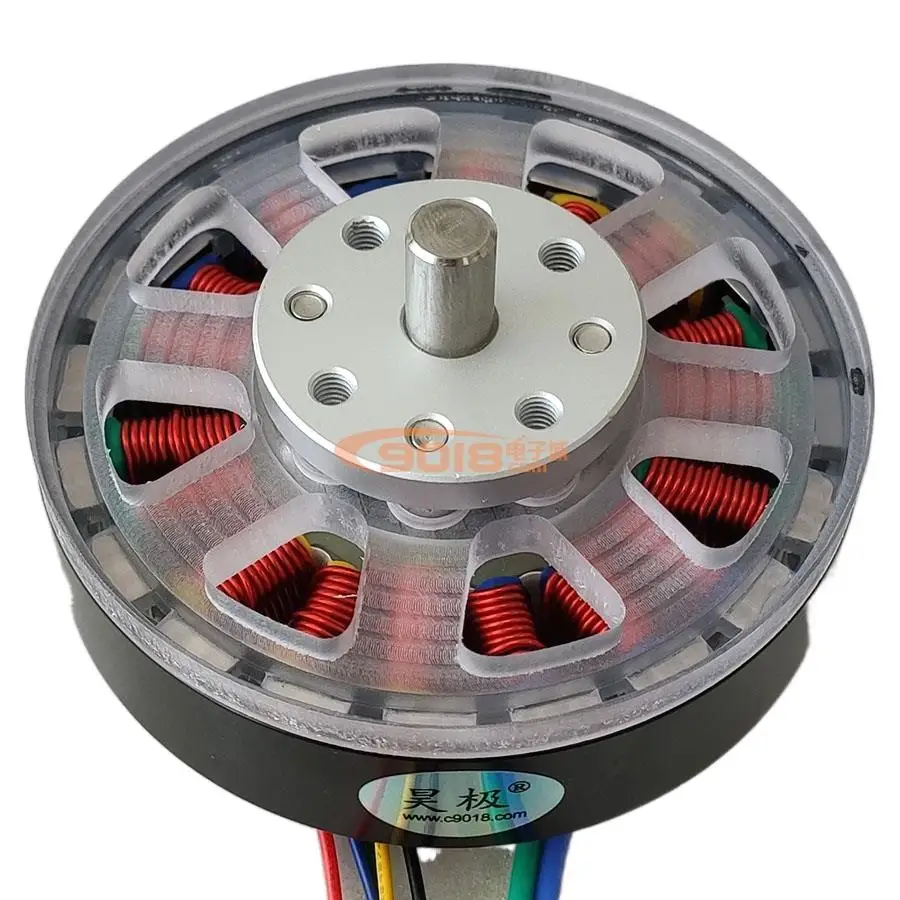 100W Disc Permanent Magnet Three-phase Brushless DC Motor/Motor 18N20P DC24V Induction with Hall