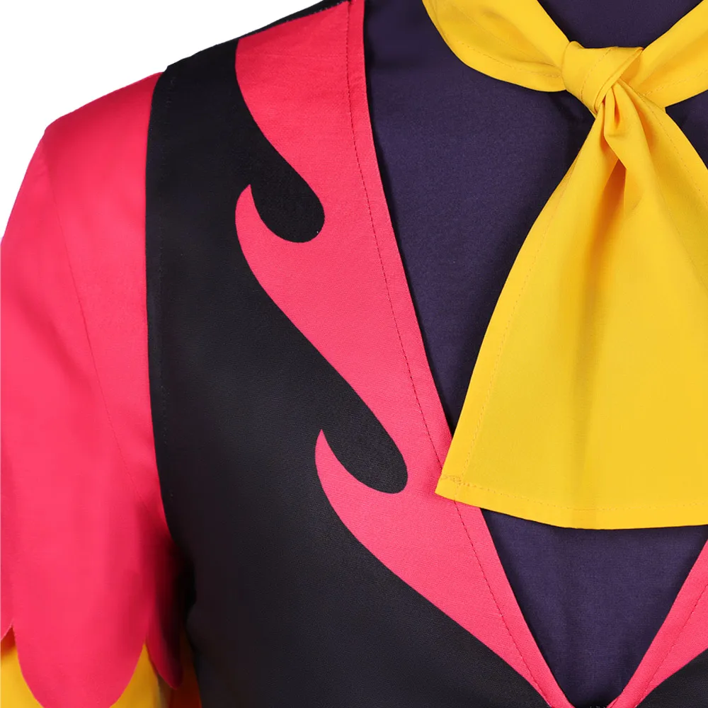 أزياء فندق Hell Inn VOX التأثيرية باللون الأحمر والأصفر من Maracas Hat ملابس الرقص مجموعة ملابس الهالوين للرجال فستان حفلات الكرنفال #3