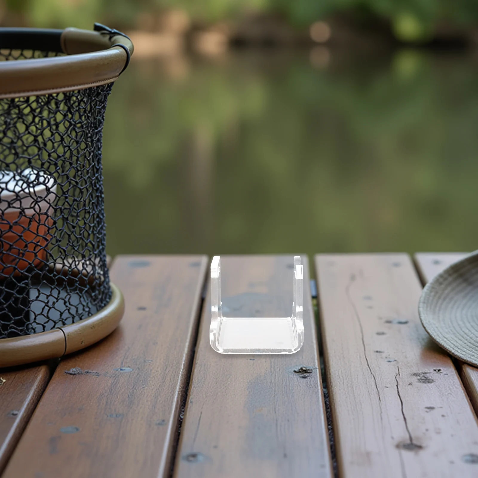 

2pcs Fishing Reel Display Rack Transparent Acrylic Stand For Desk Space Saving Lure Storage Organizer Reel Storage Rack Fishing