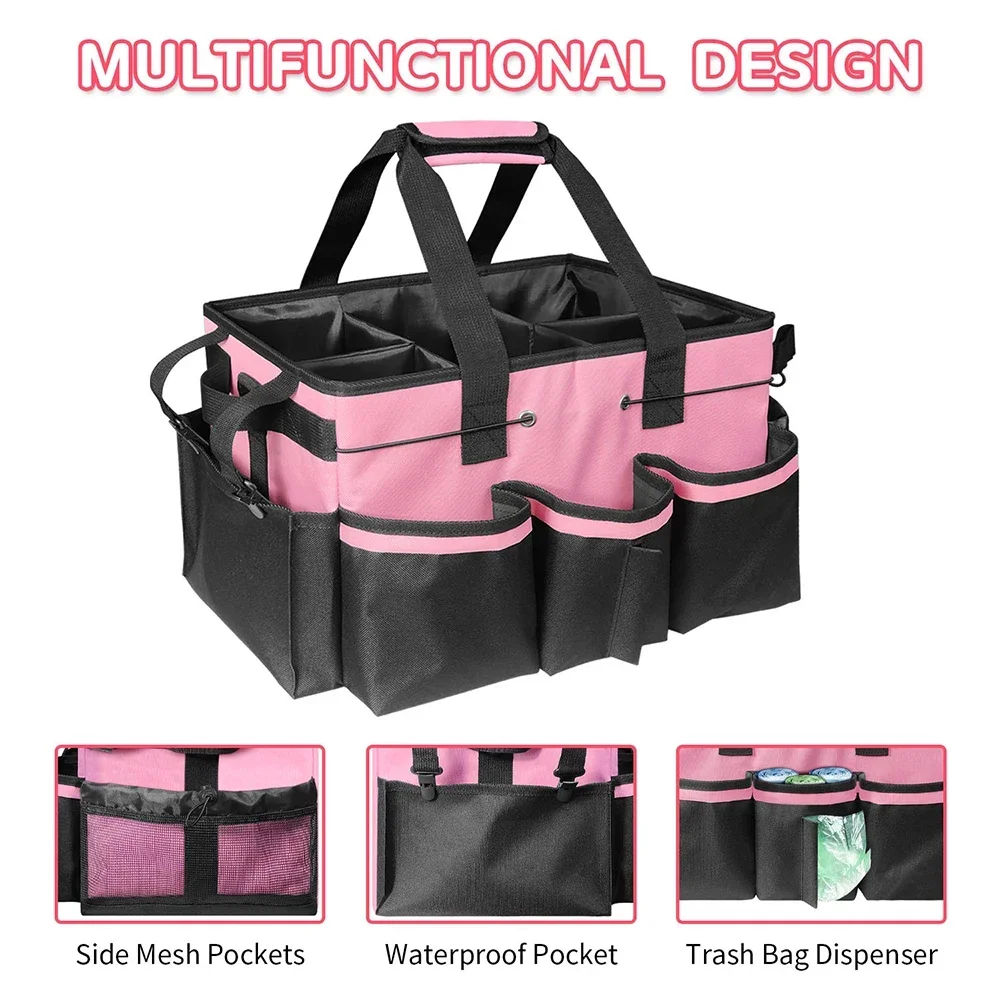 Cleaning Tool Organizer Bag Multi-function Tool Bag Waterproof Wear-resistant Large Capacity Oxford Cloth Storage Bag