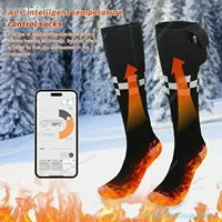 Heated Socks APP Remote Control 6000/5000mAh Rechargeable Battery Winter Thermal Electric Heating Thick Stockings 3 Gears