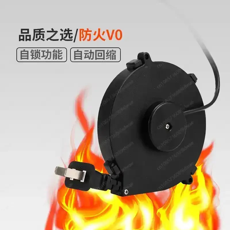 Small automatic retractable wire winding device, retractable storage reel, wire winding device, automatic winding reel