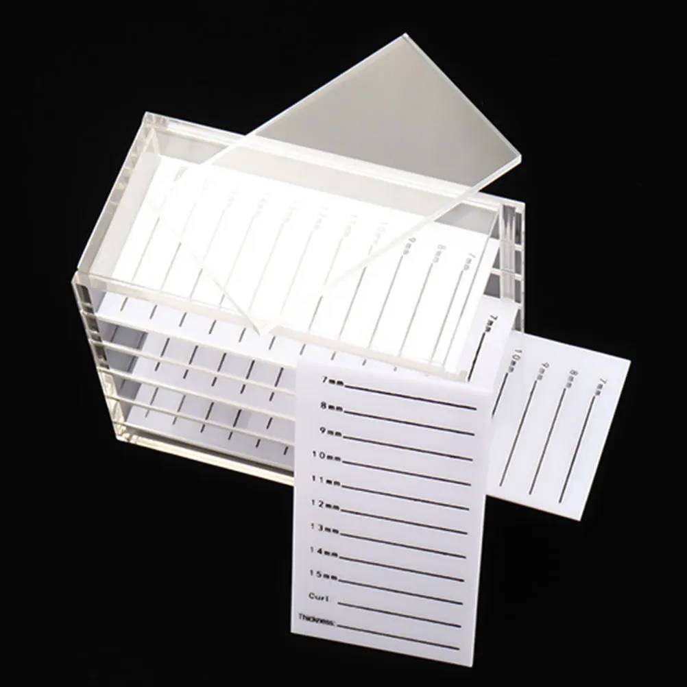 

Eyelash Storage Box Acrylic False Eyelash Boxes Display Rack Premium Material Durable Transparent Drawer Style Practical Salon