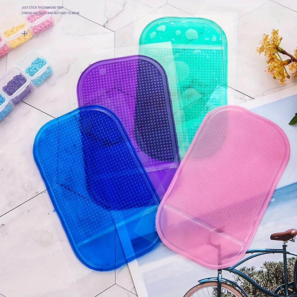 1pc Random color Non-Slip Tools Sticky Pads Anti-Slip Sticky Mat for Diamond Painting DIY Tool Diamonds Tray Holder Idea