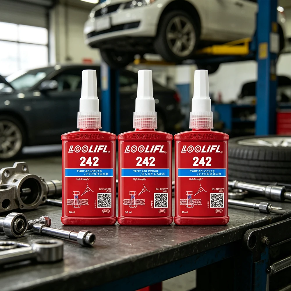 Loolifl High Strength Thread Locking Glue Anti Vibration Oilproof Thread Sealer Fix Loose Bolts Nuts Car Maintenance Adhesive - view 2