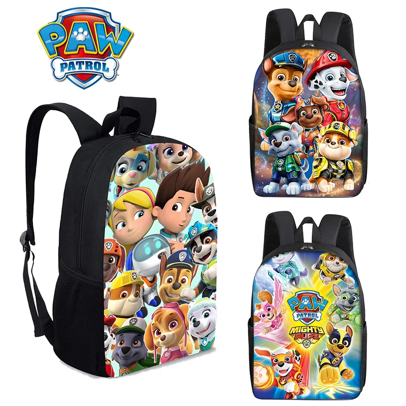 PAW Patrols Backpack Student School Bag Anime Print Schoolbag Teenager Travel Fashion Knapsack Cartoon Large Capacity Bag Gift