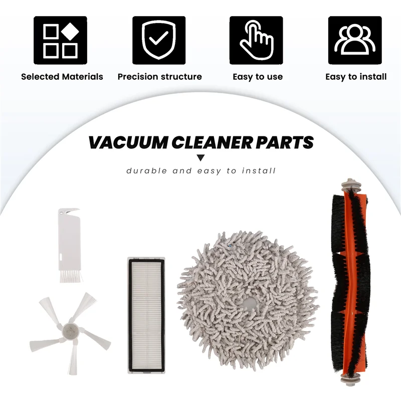 N18R Dreame ボット W10 W10pro 掃除機アクセサリー、メインサイドブラシ、HEPA フィルター、モップクロススペアパーツ