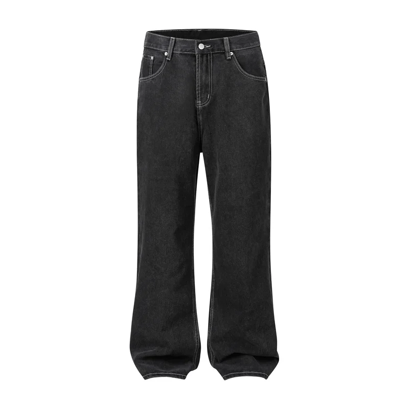 

Classic Versatile Black Jeans Men Women Modern Style Denim Pants Comfort Trend Jeans