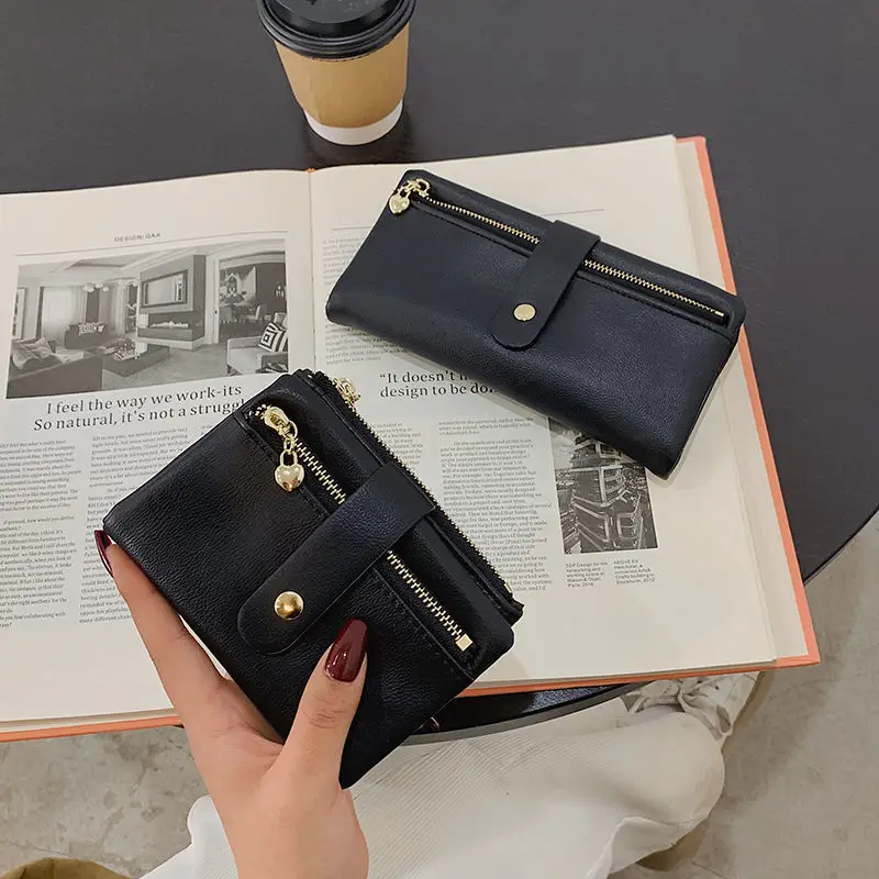 2025 موضة جديدة النمط الأجنبي محفظة المرأة بسيطة الرجعية الجلود الناعمة المتخصصة موضة سعة كبيرة حقيبة المحفظة الطويلة