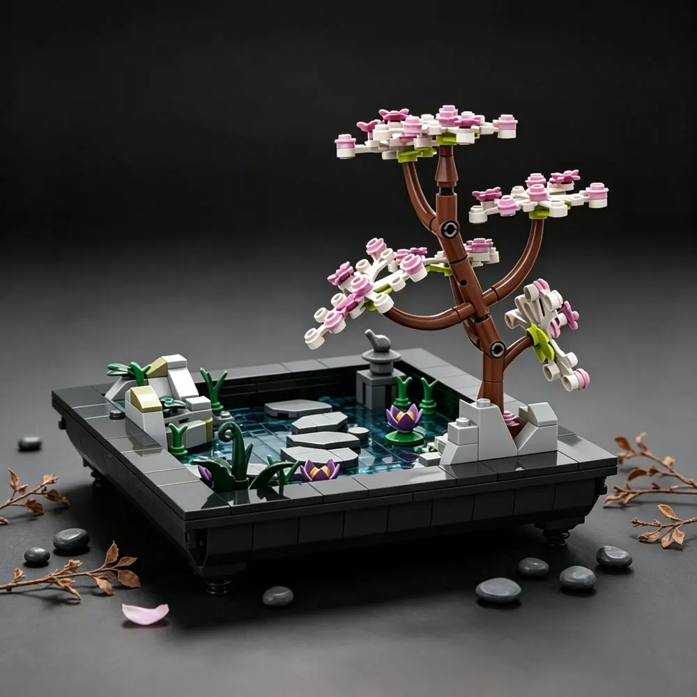 Japanese Stepping Stones Building Blocks Kit 501PCS Creative Zen Garden Desk Decor Bricks Toy Adult Gift For Family Friend