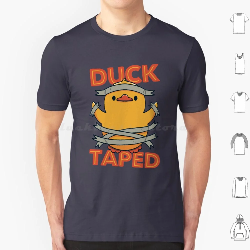 Duck Taped By Tobe Fonseca T Shirt 6Xl Cotton Cool Tee Duck Taped Duck Taped Funny Animals Birds Funny Duck Tape Duckling Tobe