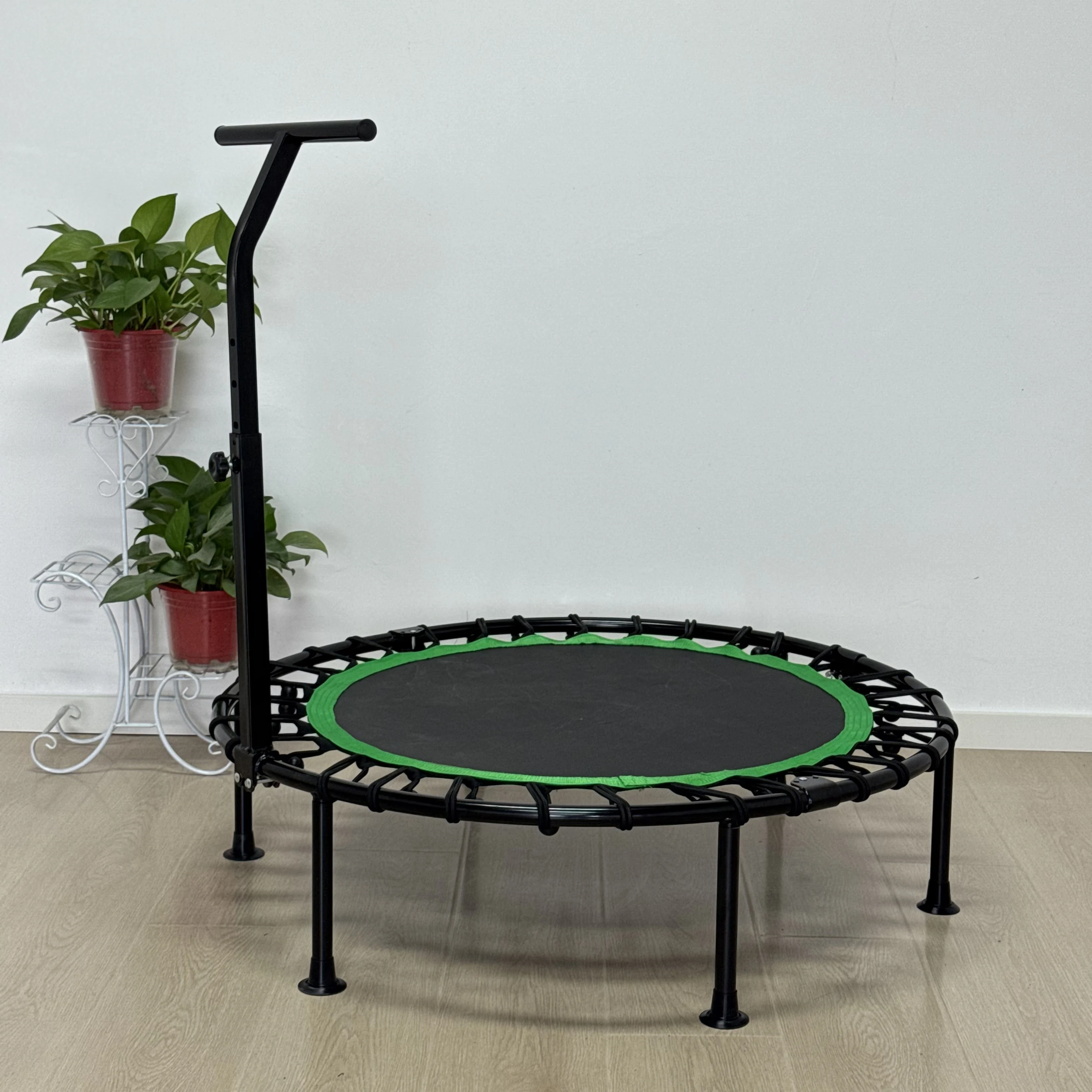 40-Inch 48-inch safety foldable indoor gym fitness trampoline small children's and adult household bounce trampoline with handle
