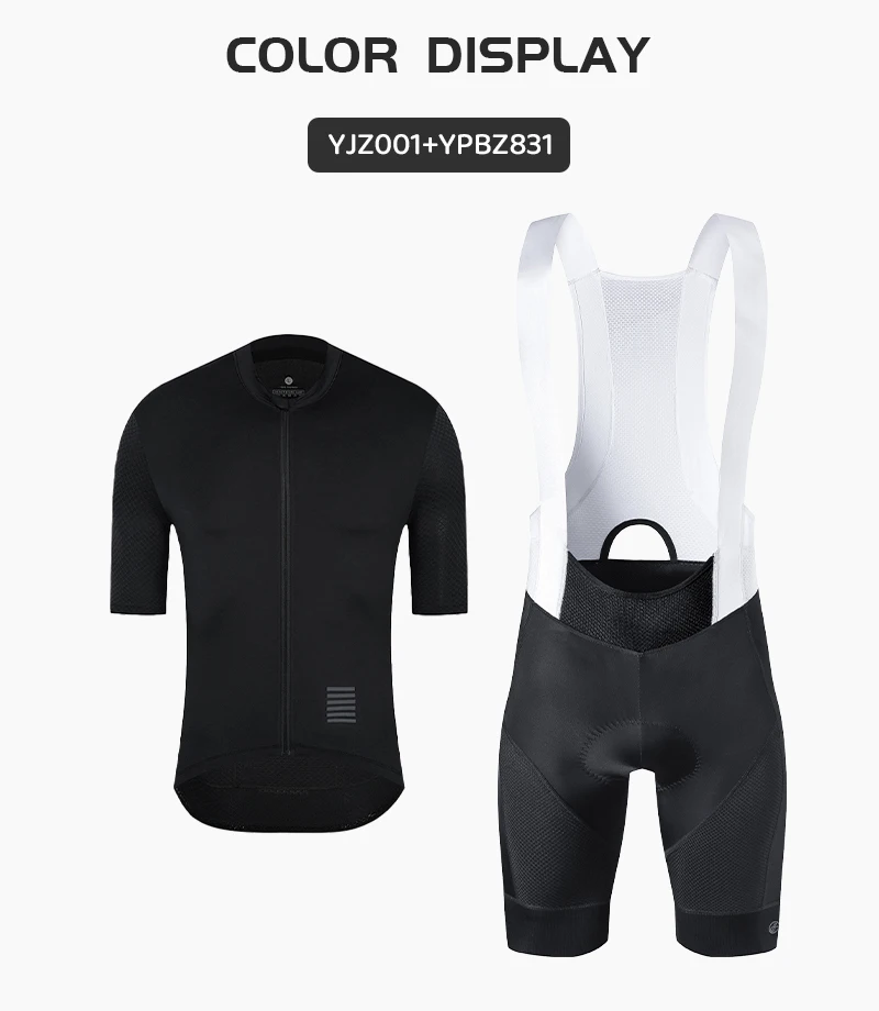 Ykyw Sommer Herren Rad trikot setzt Kurzarm Rad trikot Träger hose Fahrrad bekleidung atmungsaktive MTB Fahrrad Kleidung Anzüge – Detail 3