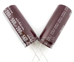 2pcs/lot 560UF 200V 18*45mm Aluminum Electrolytic Capacitor 560uF200V 200V560uF 18X45 20%