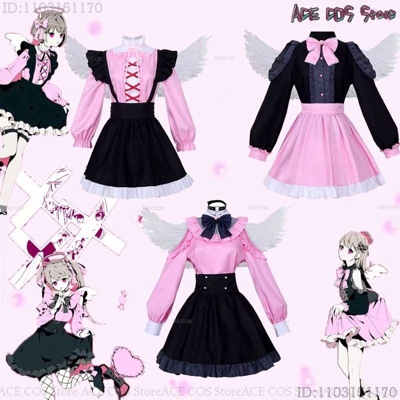 Darling Dance Dive Mikku Kiritani Haruka Hanasato Minori Cosplay Costume Project Sekai Colorful Stage Pink Dress Girl Clothing