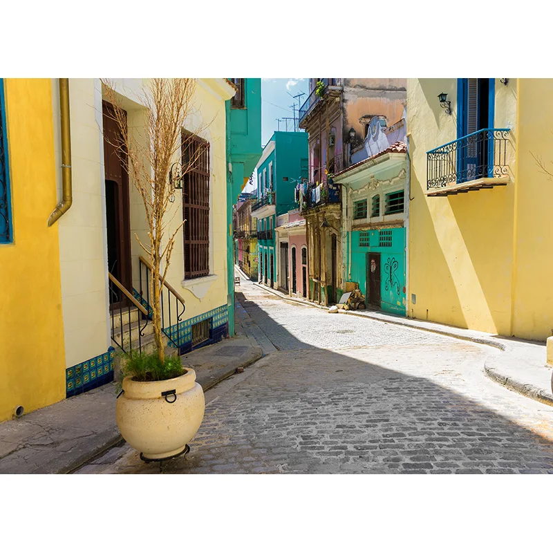 Fondos de fotografía de escenario de vista de calle europea Vintage, fondos de fotografía de boda, accesorios de estudio, JJT-03