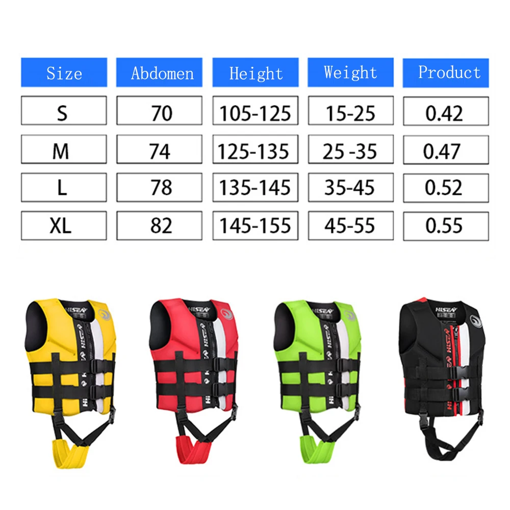 Neoprene Kids Buoyancy Vest Water Sports Child Fishing Rafting Surf Boats Sailing Safety Life Jacket Girls' Swimsuit Lifeguard