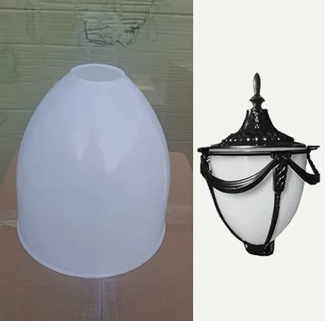 

Acrylic Lamp Shade Post Light Cover Weather Resistant Courtyard Accessories Garden Replace Porch Light Outdoor Pole Landscape