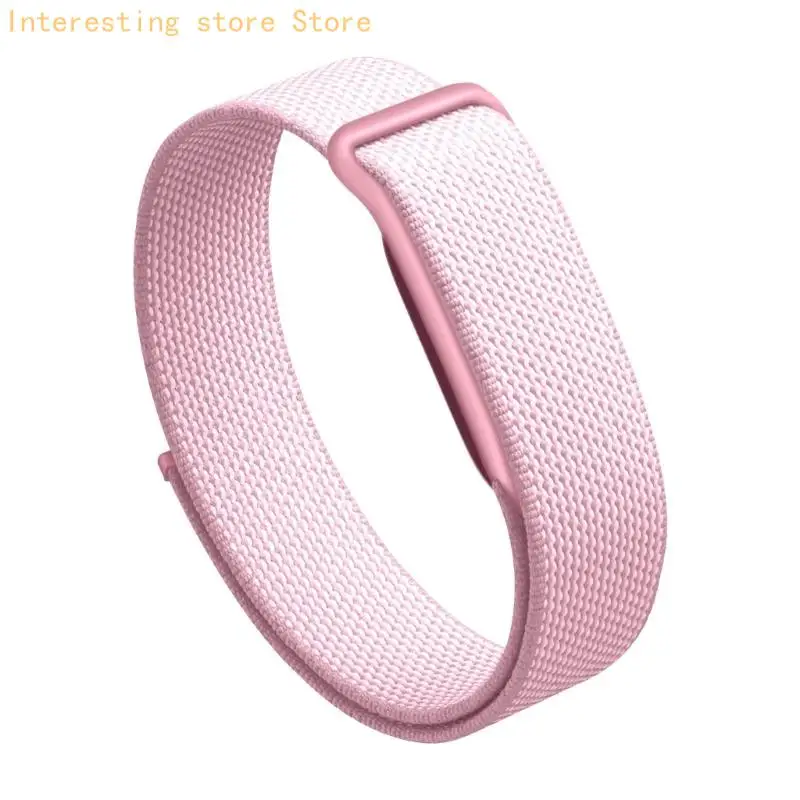 Atmungsaktives Ersatzarmband für die Verwendung mit der Bit Air Smartwatch, Textilarmband mit verstellbarem Wickeldesign für – Detail 5