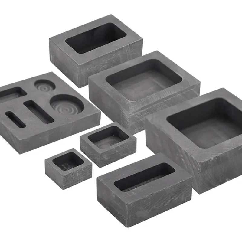 Graphite Ingot Mold Crucible Mould without Handle for Jewelry Melting Casting Refining,Gold Silver Metal Aluminum Copper Brass