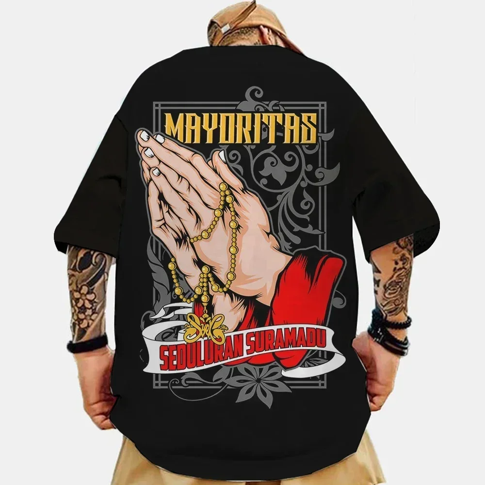 

Модные мужские футболки с буквенным принтом, модная мужская хлопковая футболка, уличный топ в стиле Харадзюку, свободная повседневная футболка большого размера с короткими рукавами