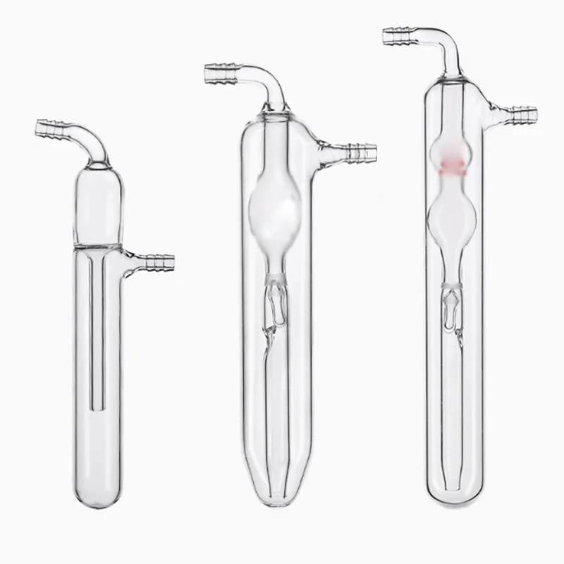 

Straight spherical anti-backdraft bubbler Straight oil bubbler Straight spherical cold trap Glass cold hydrazine