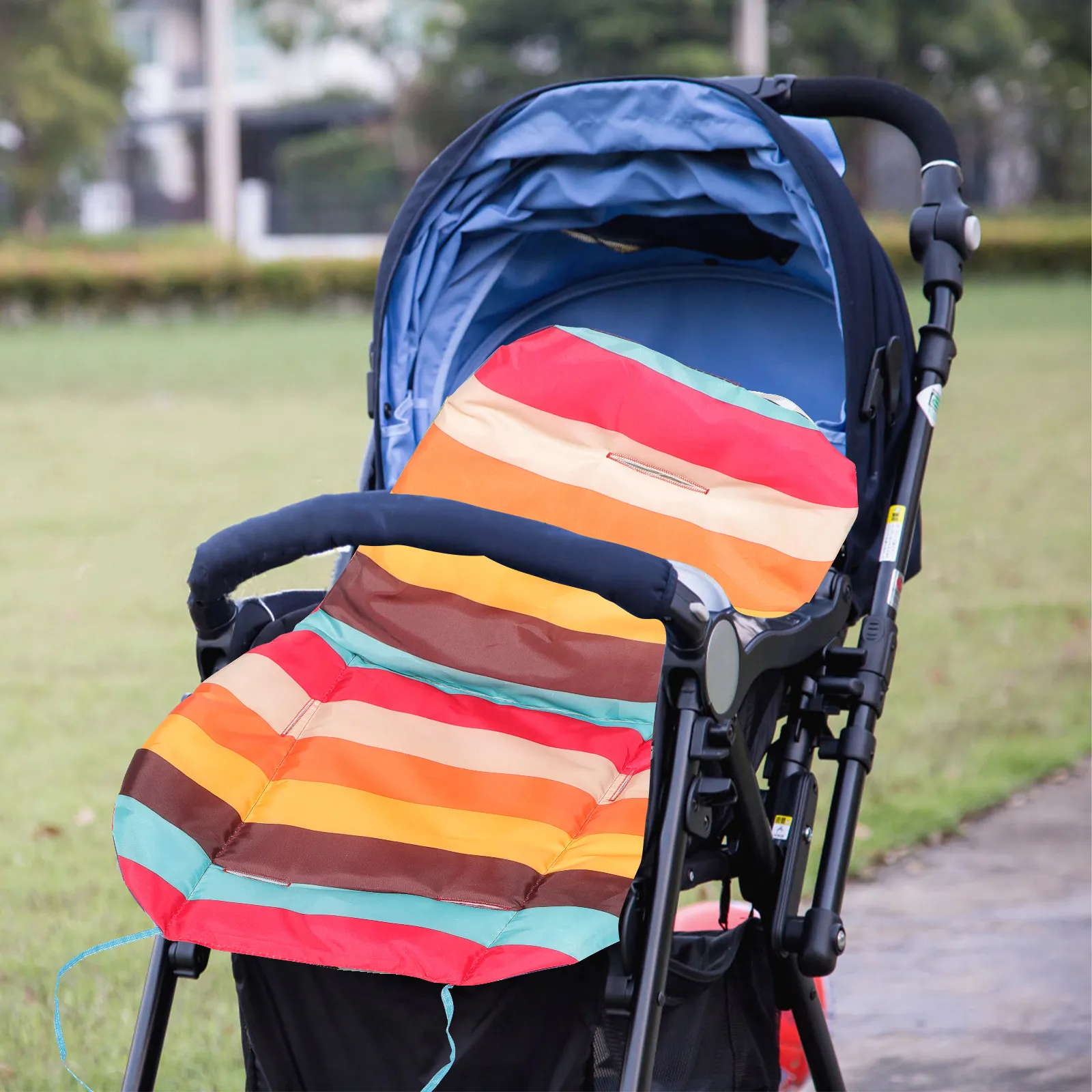 

2pcs Infant Stroller Liner Insert Baby Cotton Pad Universal Fit Newborn Car Seat Cushion Pram Accessories Breathable Washable
