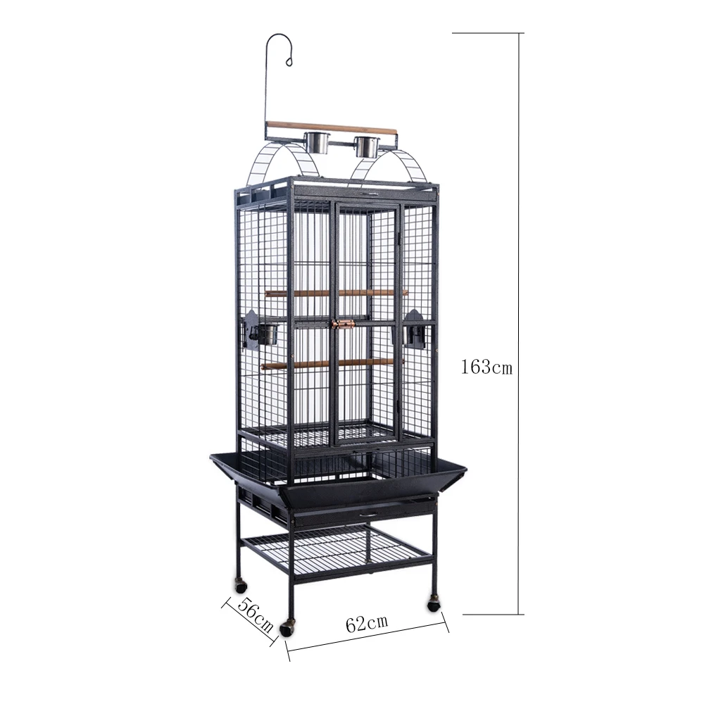 China Manufacturer Iron Art Large Flying Bird Canary Cage Detachable Large Bird Cage