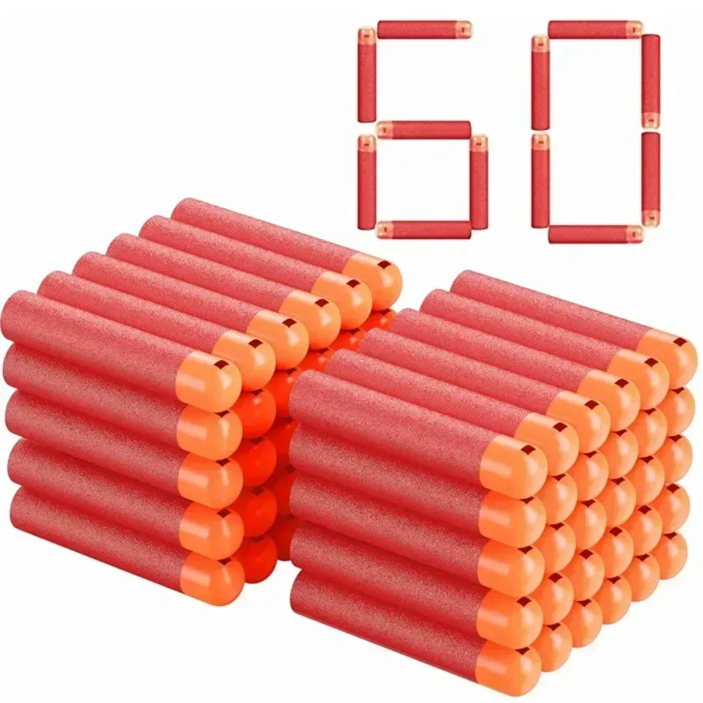 

W9-Soft EVA Foam Bullets Refill Darts for Nerf N-Strike Elite Mega Series Blasters Guns for Children Kid Birthday Gift