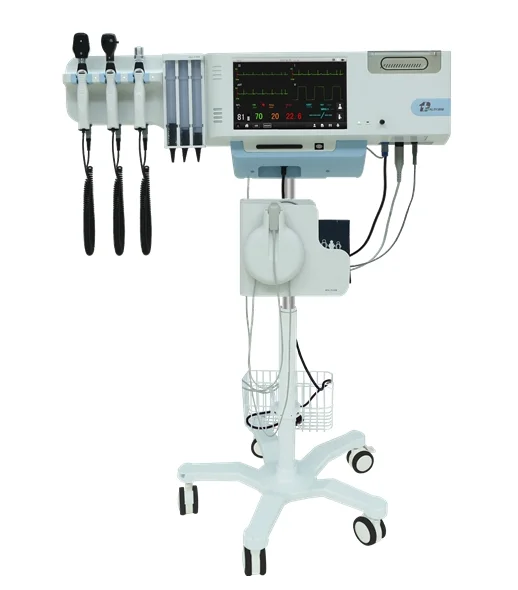 Integriertes Trolley-Ophthalmoskop, Otoskop, Laryngoskop-Vital funktionen überwachen das Diagnose system