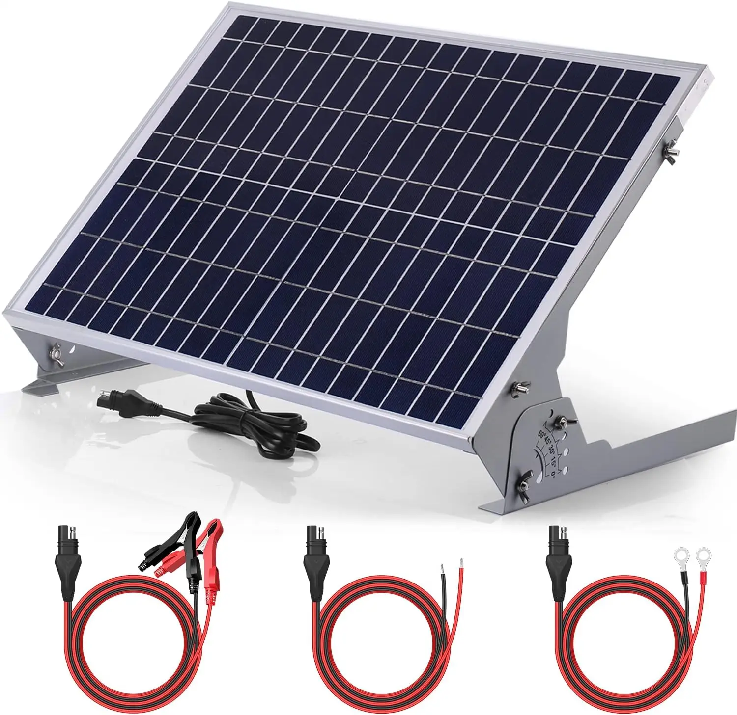 

Suner Power 30W 12V Solar Battery Charger Maintainer, Built-In Smart Mppt Charge Controller, Adjustable Mount Bracket,