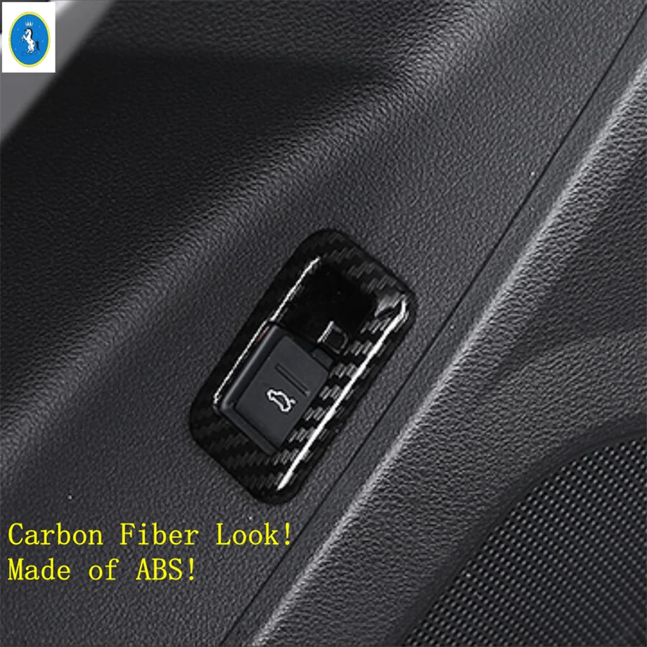 Fit For Audi Q3 F3 2019 - 2024 Carbon Fiber Pillar A Speaker / Armrest Box / Air Gear Panel Cover Trim Auto Interior Accessories