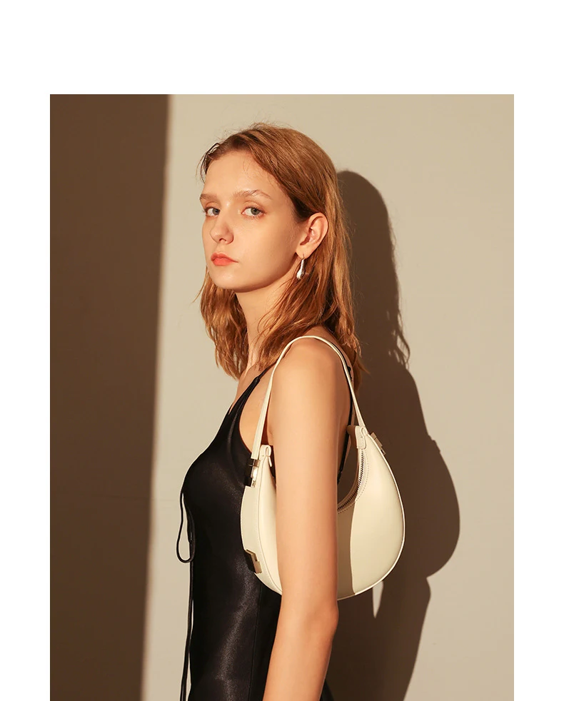 bolsos para mujeres tendencia 2024 Korean version of crescent bag trend half moon saddle shoulder underarm bag