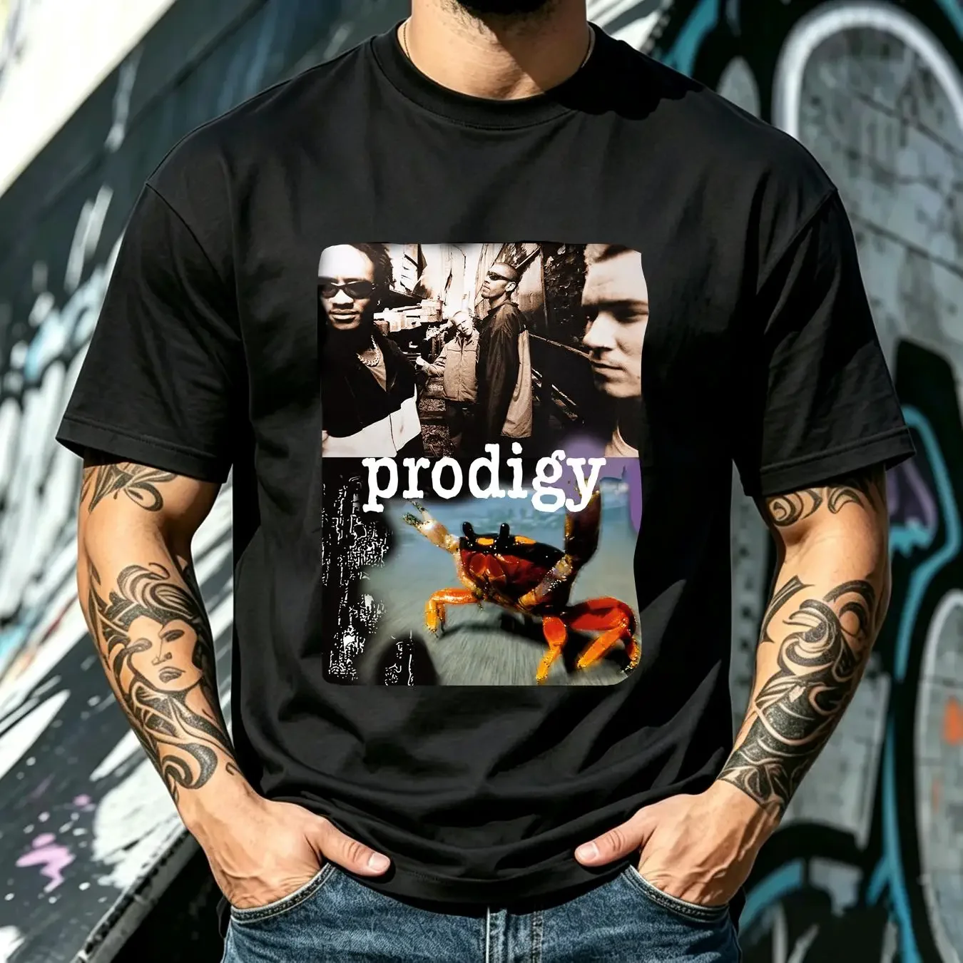 washed T Shirt Remake Prodigy 90s brand new black gift for fan TE6611 long or short sleeves vintage Washed designer clothes
