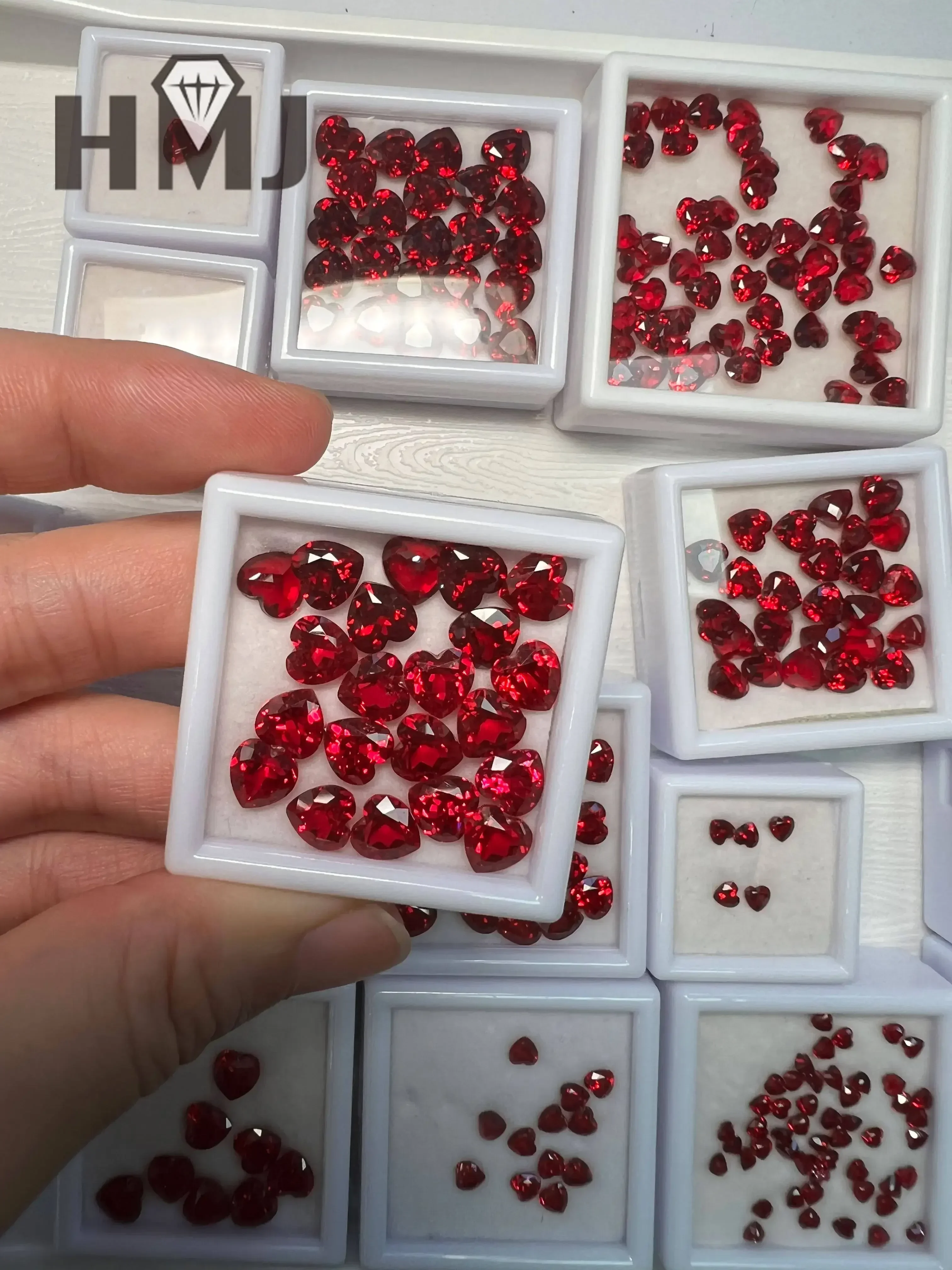 

Lab Grown Ruby Certified Ruby Pigeon Blood Red Ruby Heart Shpae AGL Certified 0.5ct 1ct DIY Beads for Jewelry Making