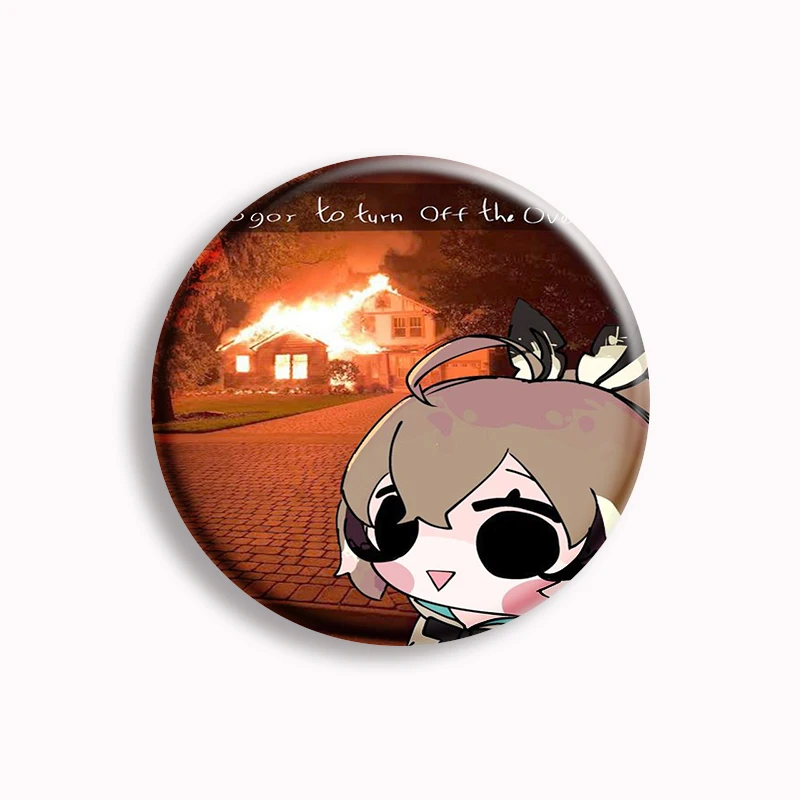 Anime Hololive VTuber Kawaii Soft Button Pin Usada Pekora Hosimati Uruha Rushia Cartoon Brooch Badge Bag Accessories Friend Gift