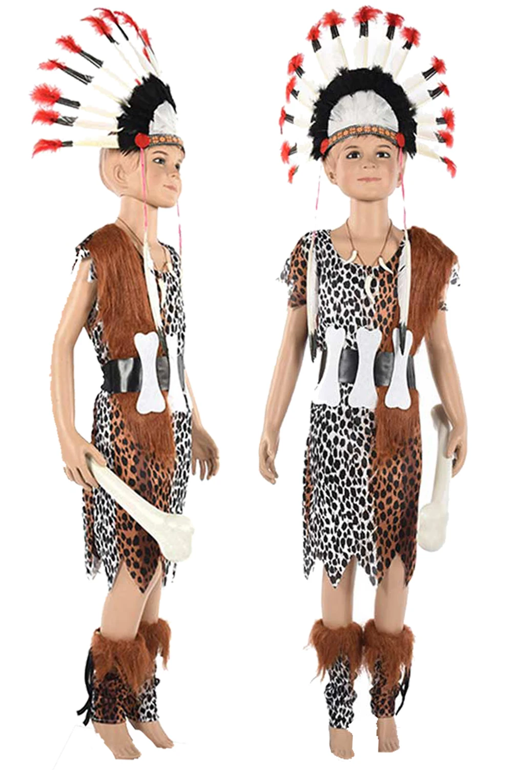 Combinaison de cosplay d'homme primitif pour enfants, vêtements de sauna pour garçons, accessoire pour enfants, zones pour enfants, costume d'Halloween, déguisement de carnaval, jeu de rôle imbibé